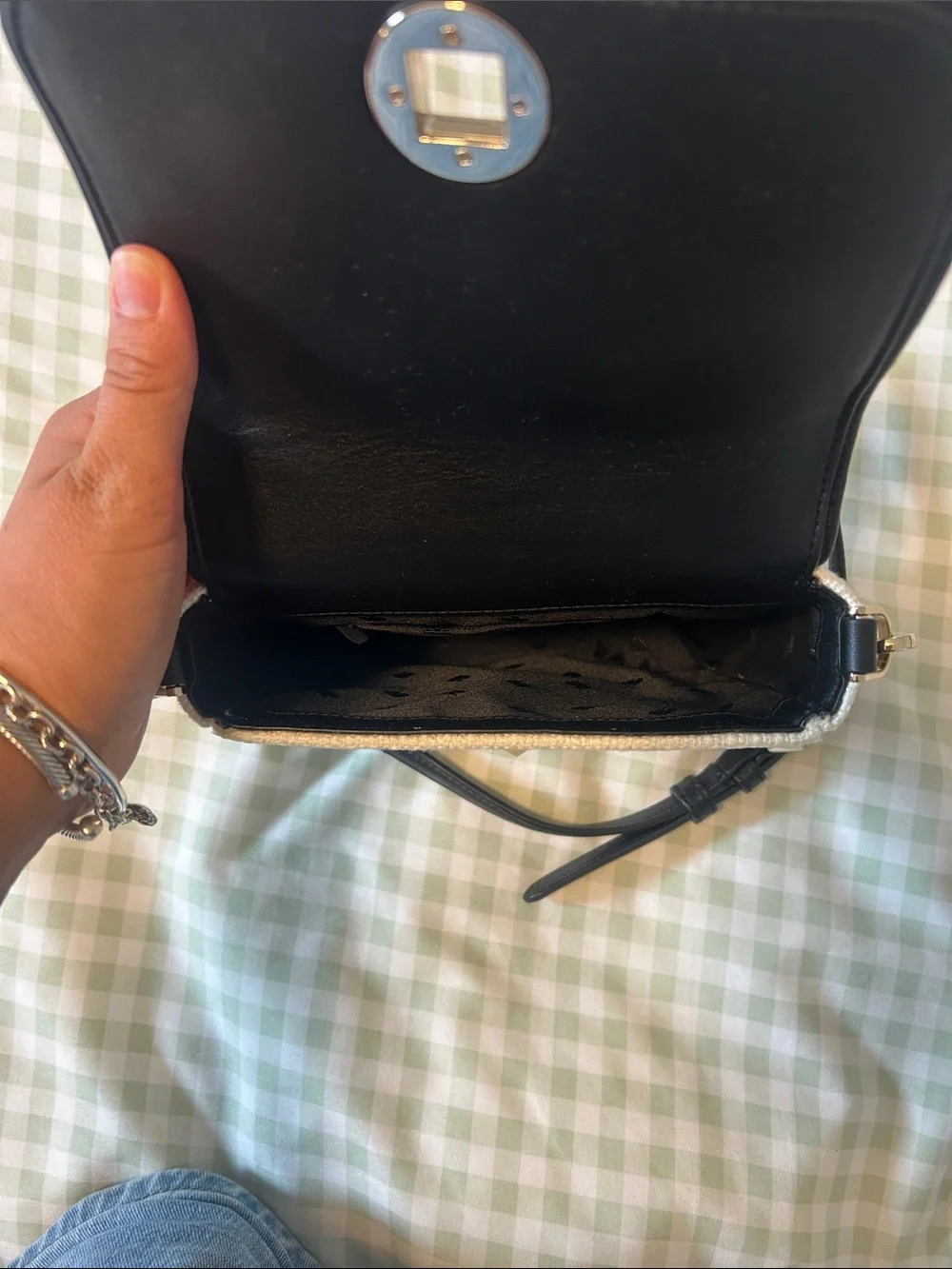 Kate Spade Black & White Polka Dot Crossbody Bag - Women